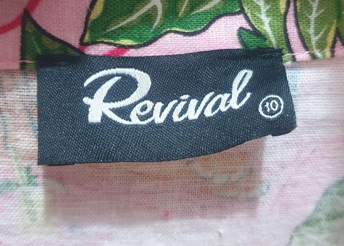 Revival vibrant cropped shirt size 10