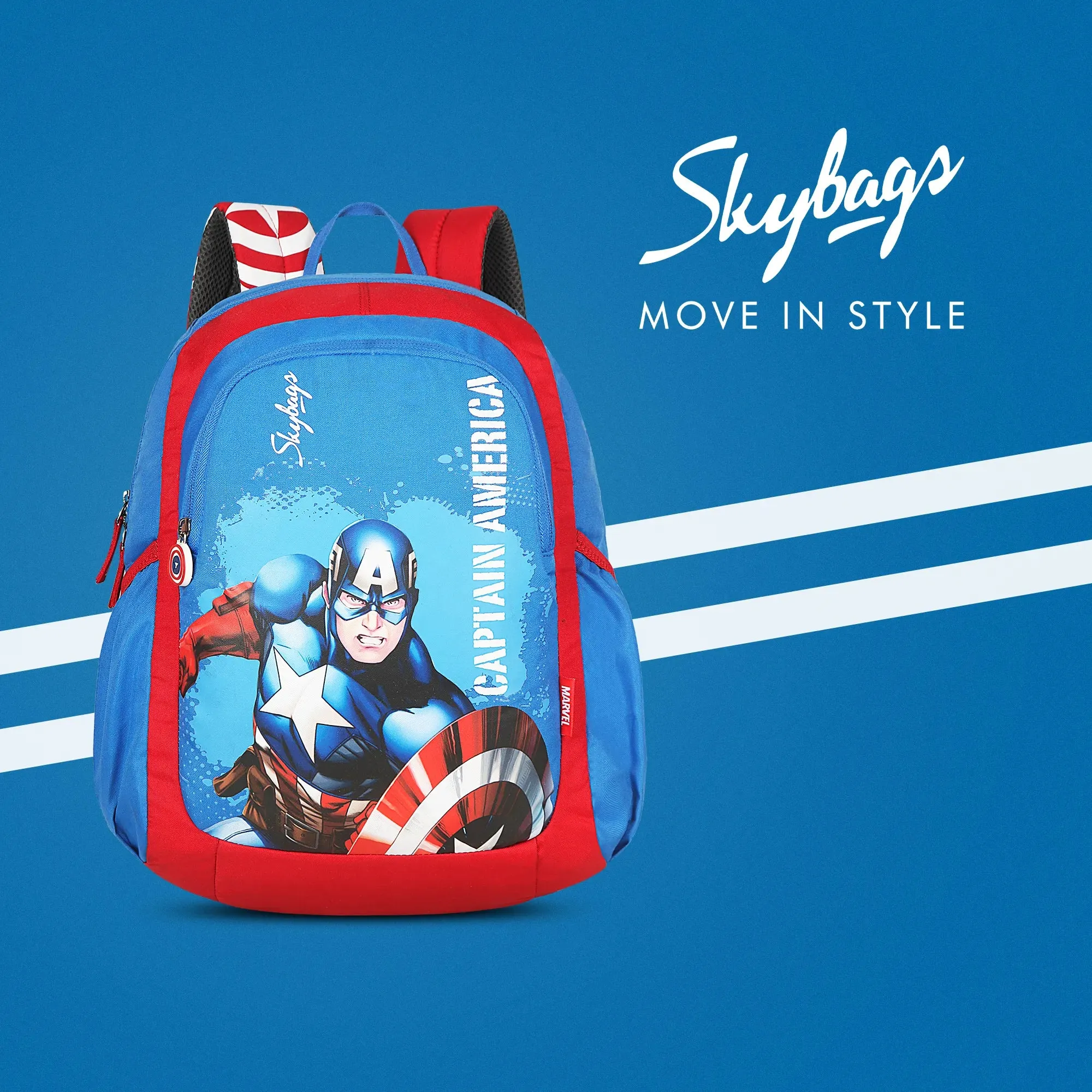 Skybags Marvel Champ  02 Backpack Red