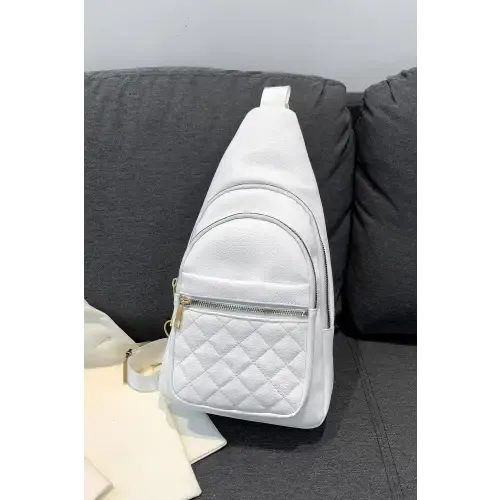 Sleek Black Leather Sling Bag