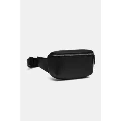 Sleek Black PU Leather Sling Bag for Trendy