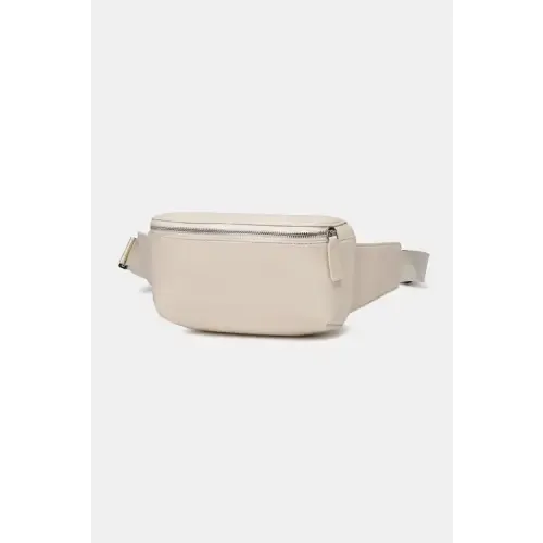 Sleek Black PU Leather Sling Bag for Trendy