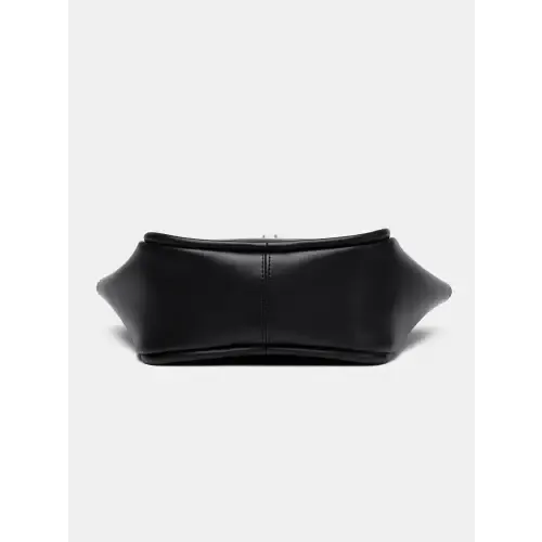 Sleek Brown Leather Shoulder Bag with Pouch for Everyday Style