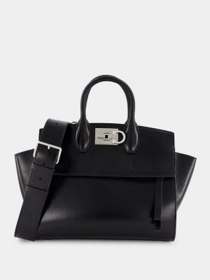 Small Black Calfskin Handbag