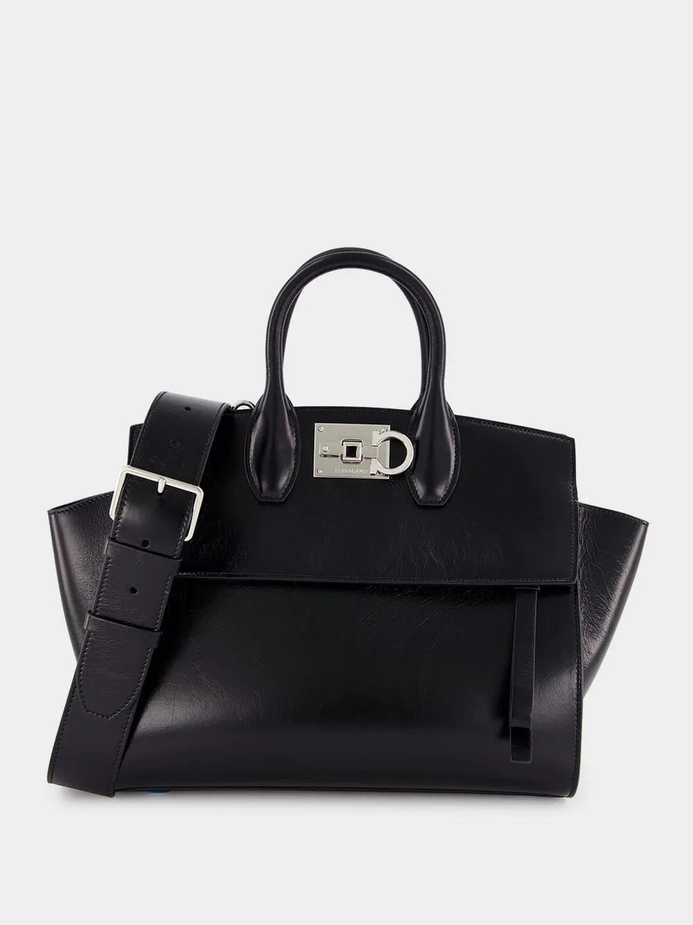 Small Black Calfskin Handbag