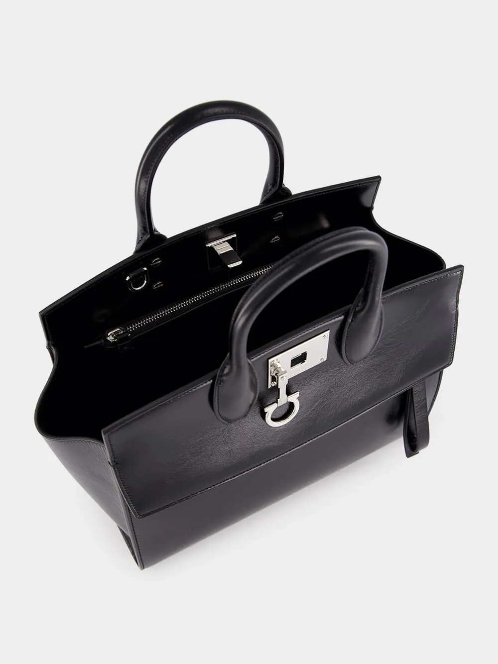Small Black Calfskin Handbag