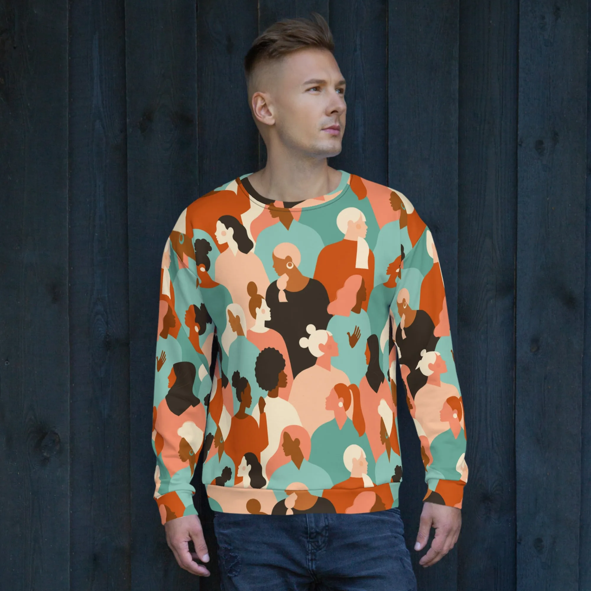 Unisex Sweatshirt, Multicolor, Everyday, Modern Sweatshirt XS to 3XL Fun Sweatshirt