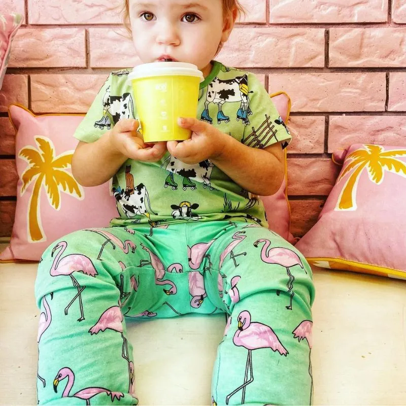 Villervalla Kids Flamingo Leggings