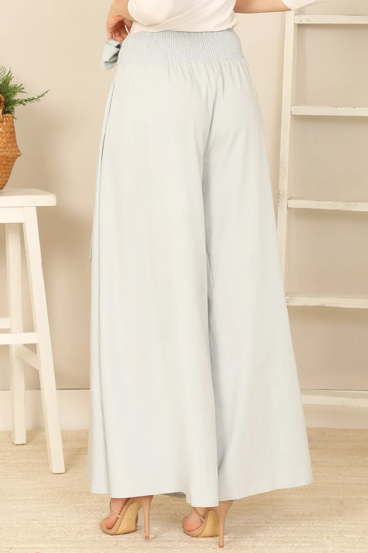 WAIST TIE SQUARE PANTS