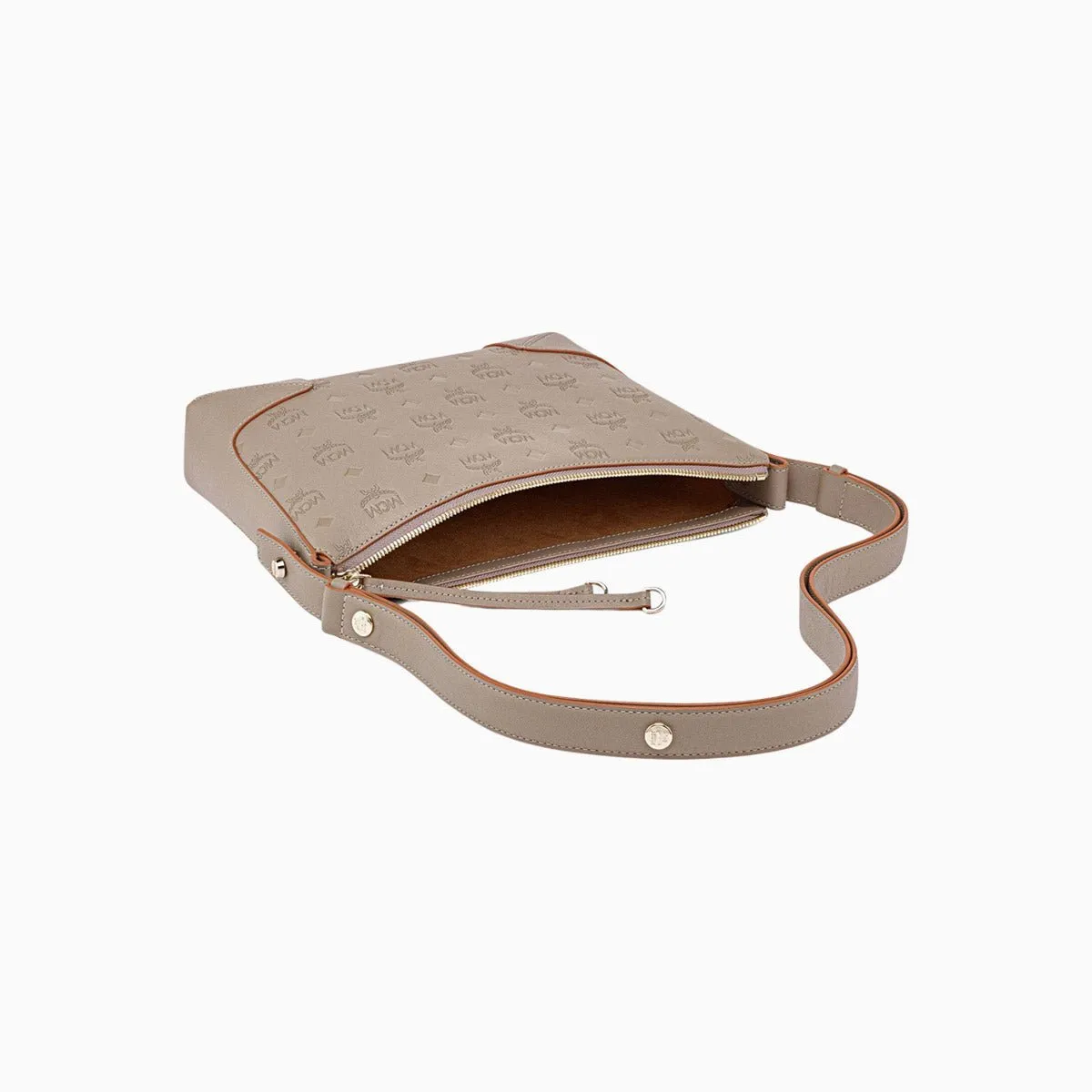 Women's Klara Monogrammed Leather Shoulder Bag